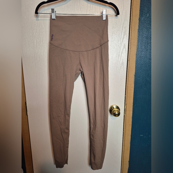 632 Fanka brown Body Sculpt Leggings Reversible Wear - Picture 1 of 2